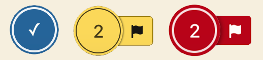 Example toggles with no issues, 2 manual checks and 2 alerts